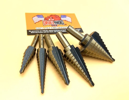 Drill hog step - step, bit