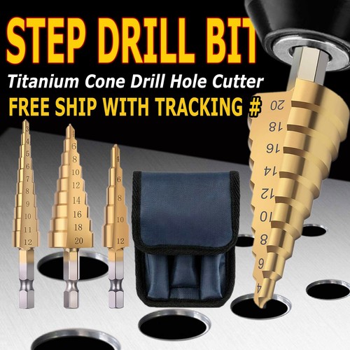 3pcs drill bit - bit, titanium